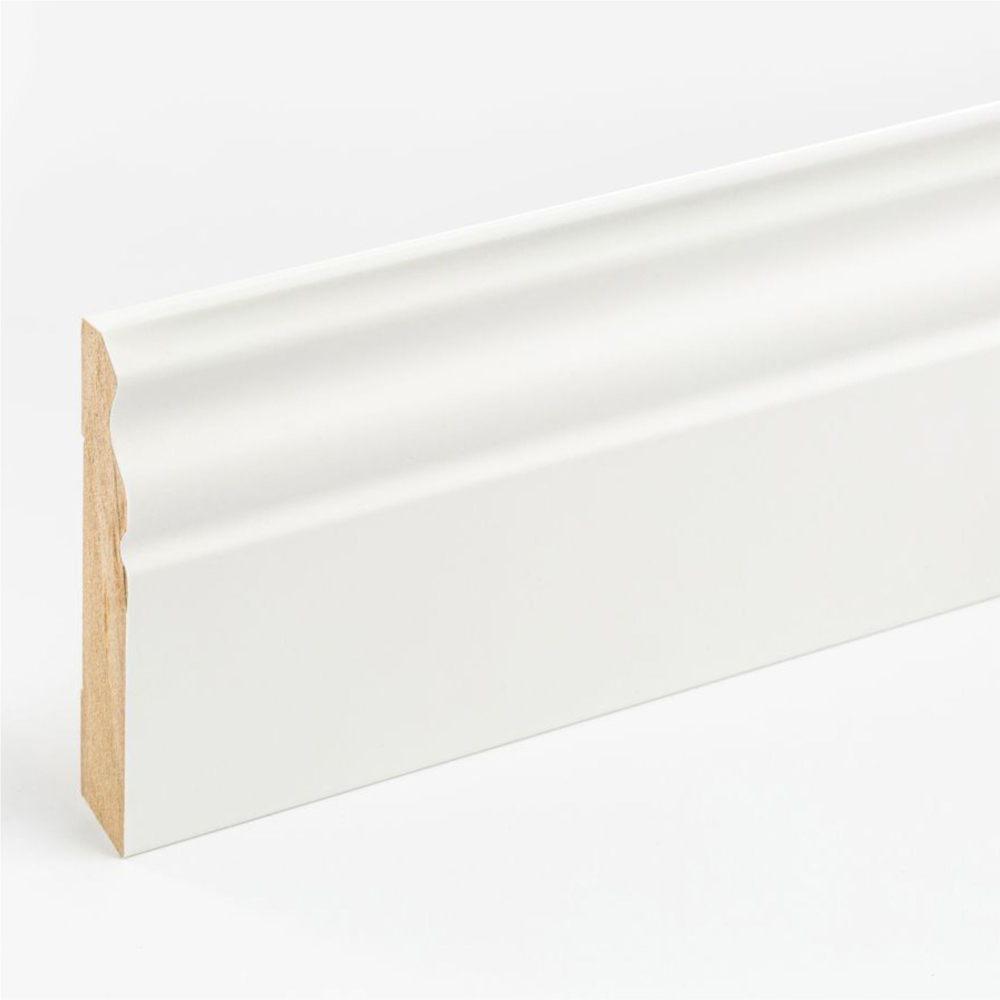 Plinta IHL100, MDF, 206 x 10 x 1.6 cm, alb