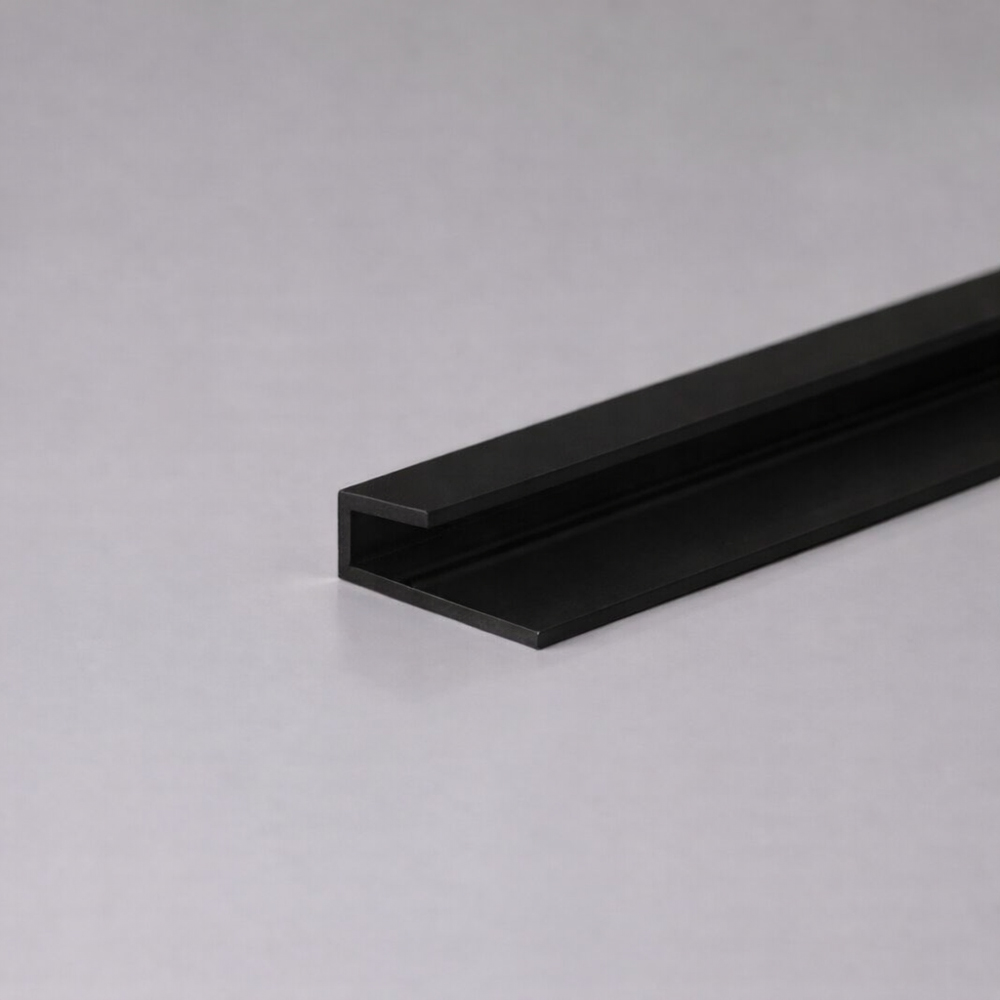 Profil inchidere Wood Class WP3432-07, 270 x 2 cm, 7 mm, aluminiu, negru