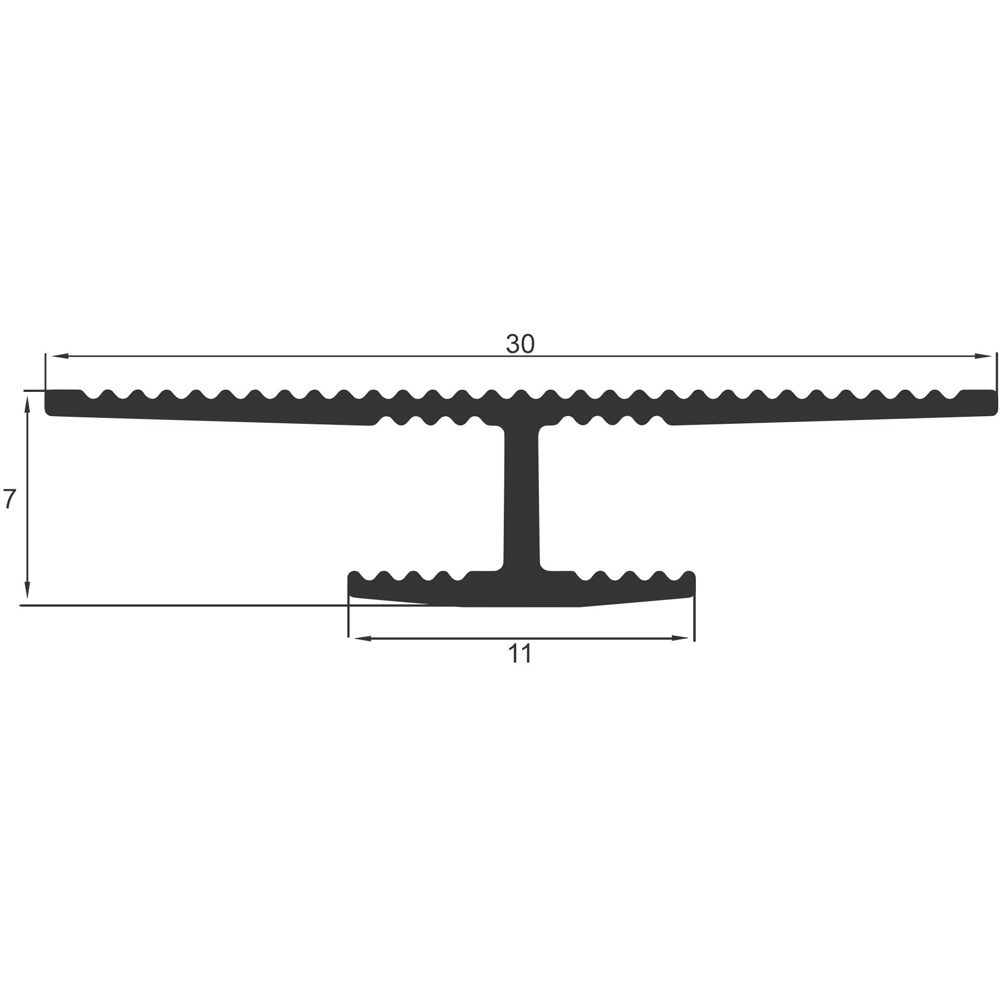 Profil imbinare Wood Class WP3431-02, 270 x 3 cm, 7 mm, aluminiu, argintiu
