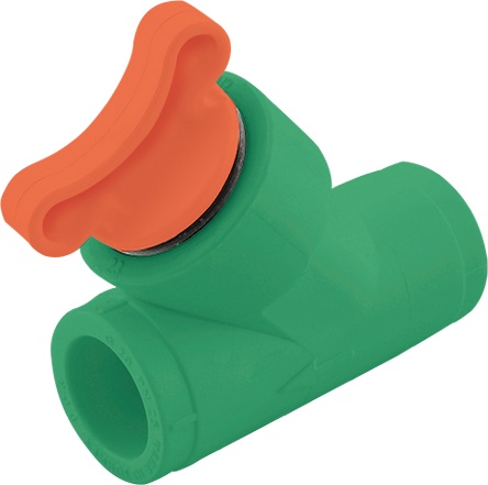 Filtru Y PPR, 20 mm, filet interior-interior, verde