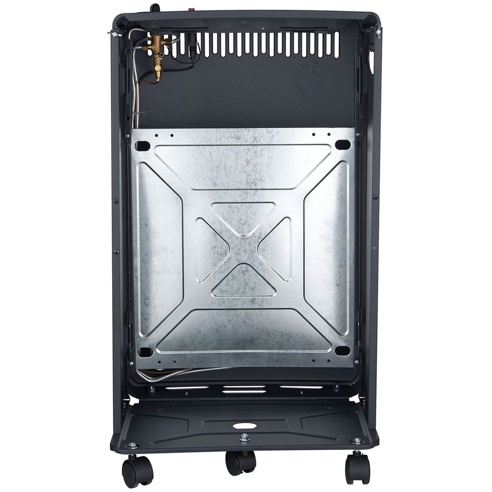 Soba mobila pe gaz GPL pliabila Reecomer ST-G-F, 4kW, 42 x 36 x 73 cm, negru