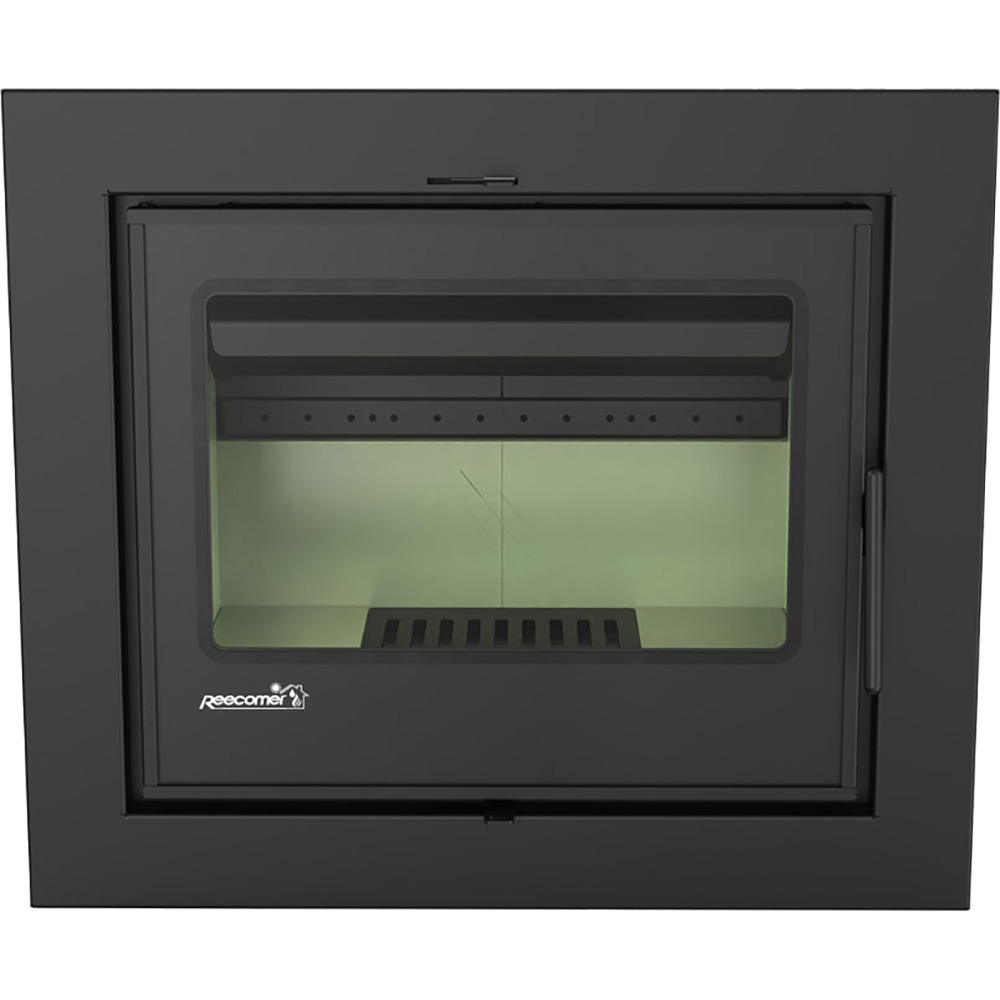 Focar semineu combustibil solid REECOMER FS-11, 11kW, 79.8 x 44.7 x 69.1 cm, negru mat