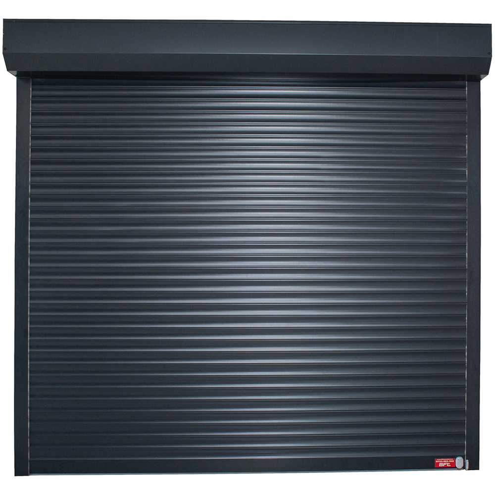 Usa garaj tip rulou, aluminiu, 230 x 300 cm, gri