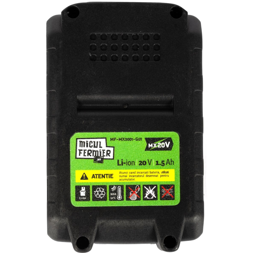 Acumulator Micul Fermier MF-MX3001-G01, Li-Ion, 20V, 1.5Ah