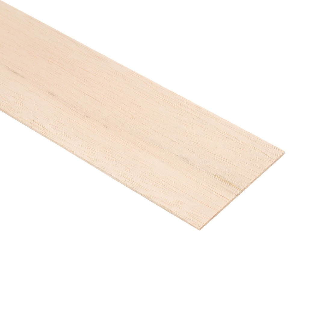 Rigla rindeluita din balsa Deli Home, 100 x 1 cm, 10 mm