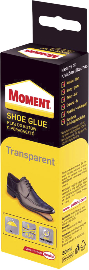 Adeziv pentru incaltaminte MOMENT Shoe Glue, transparent, 50 ml
