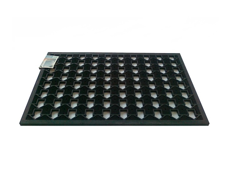 Covoras intrare UNIC SPOT, 45 x 75 cm, cauciuc, negru