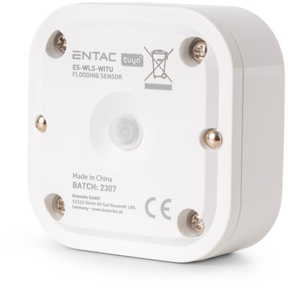 Senzor scurgere apa ENTAC, SMART, Wi-Fi, alb