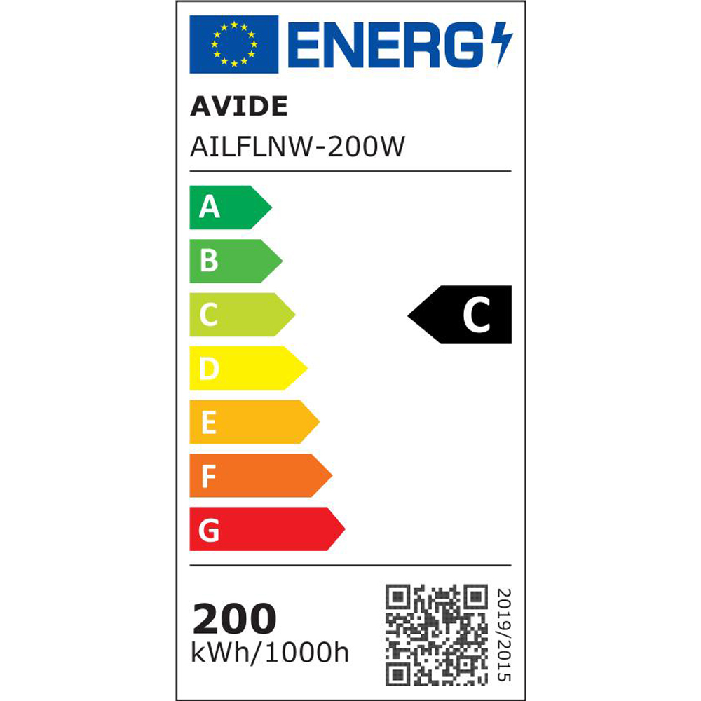Lampa de lucru AVIDE AILFLNW-200W, 200W, 32000lm, argintiu