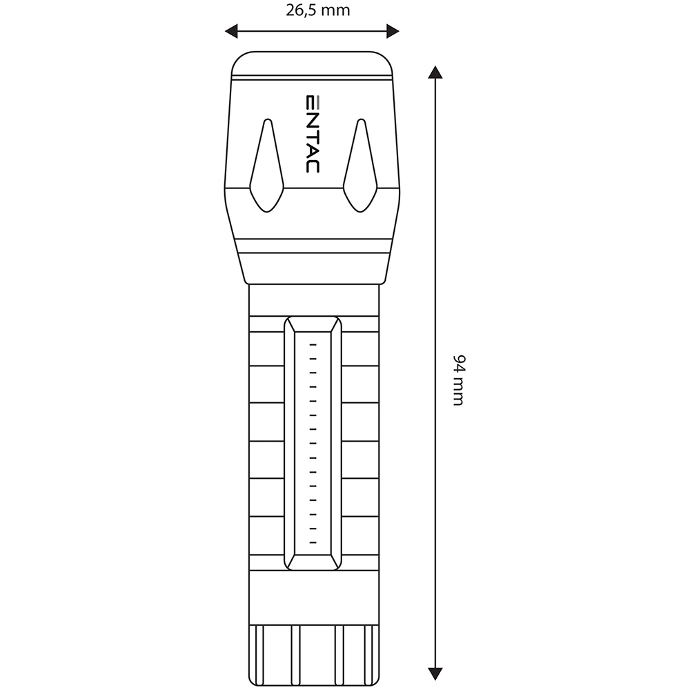 Minilanterna ENTAC EMFL-3W-COB-R, 3W, 200lm, IP44