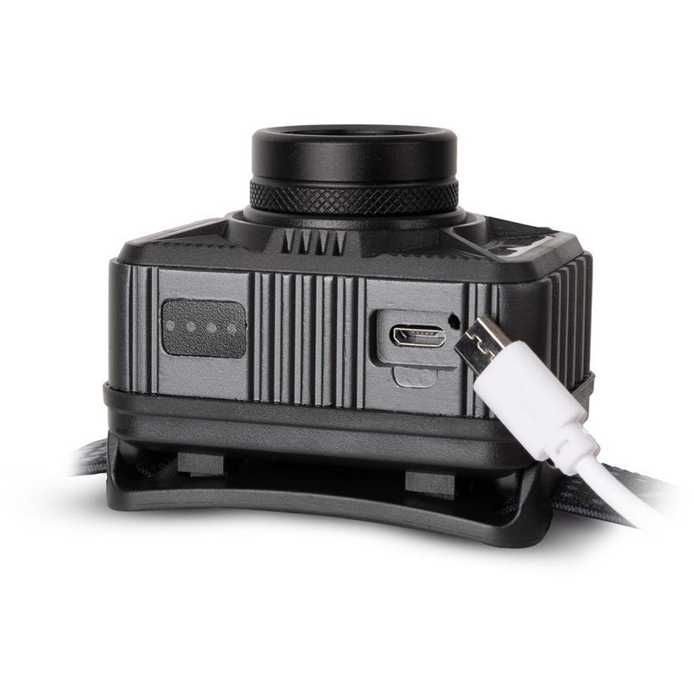 Lanterna LED frontala ENTAC EHL-ZH-10W-R, 1200LM, IP65, gri