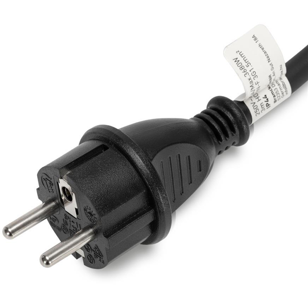 Prelungitor ENTAC ESE1.5G2-1.5-IP44S, 3680W, 2 prize, 1.5m, negru