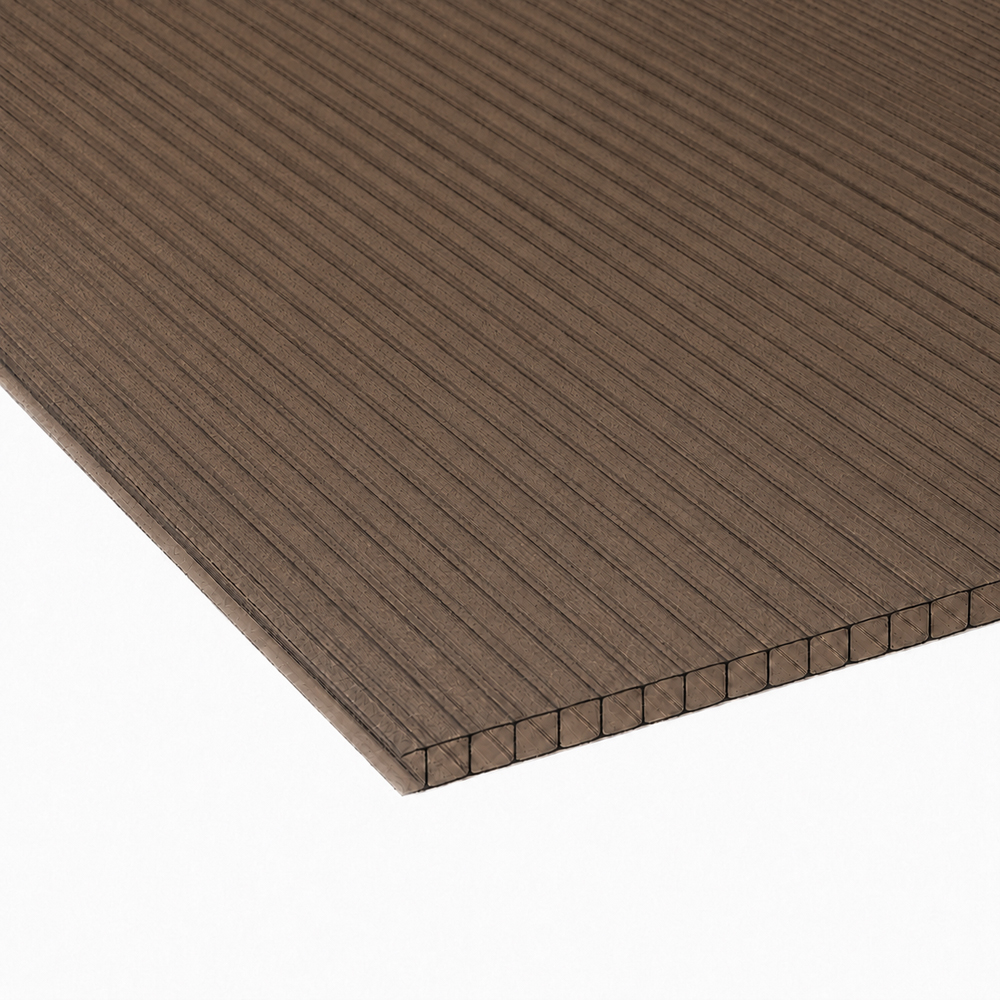 Policarbonat celular Carboplak, 6 x 2.1 m, 6 mm, bronz hammer glass