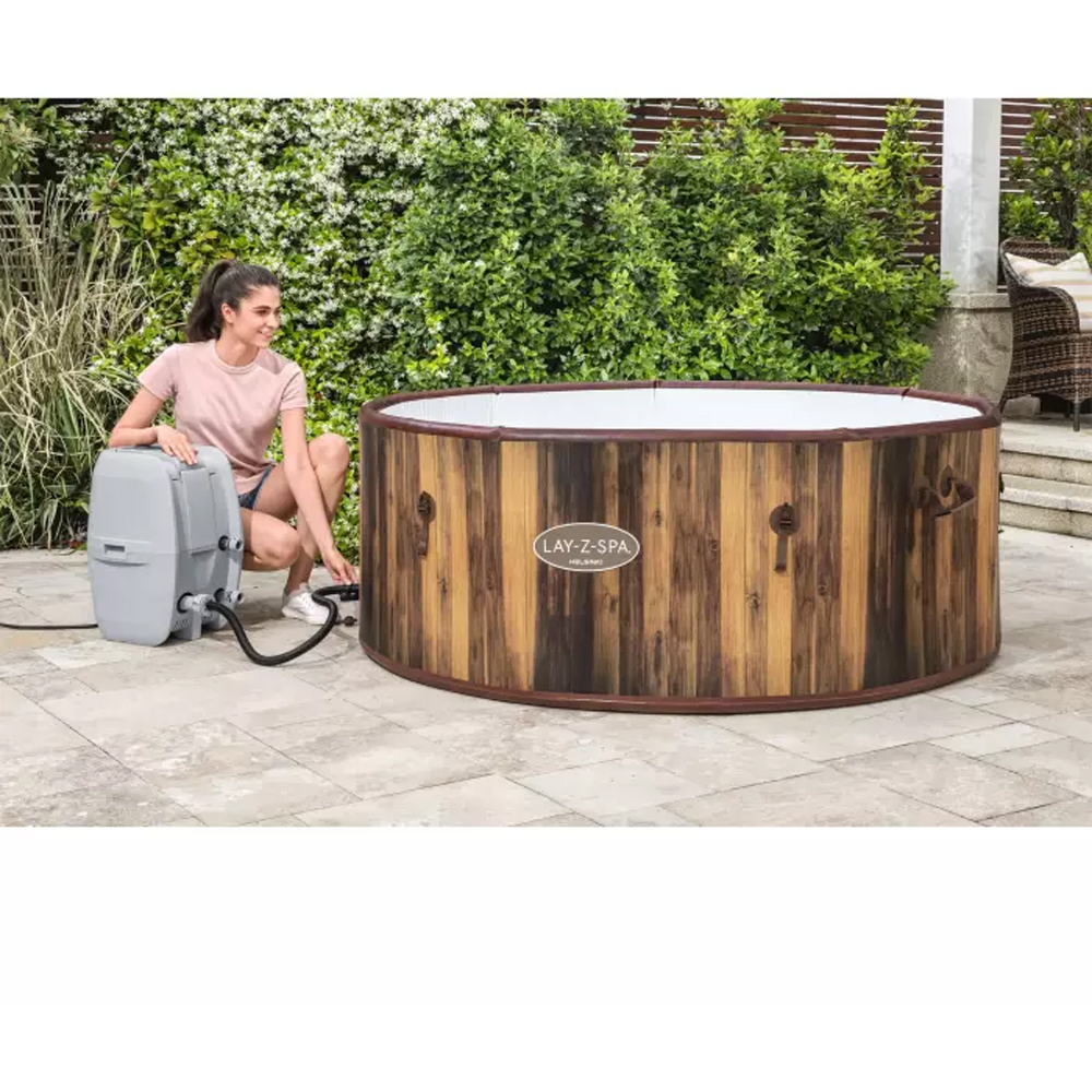 Piscina cu hidromasaj BESTWAY Layz SPA Helsinki, 7 persoane, 180 x 66 cm, 1123L