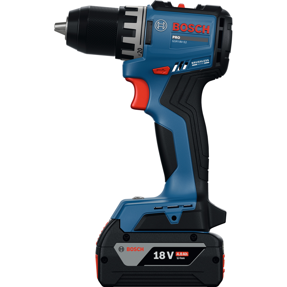 Masina de gaurit si insurubat BOSCH Professional GSR, 18V-52, 18V, 2x2Ah, 1900rpm, 70Nm