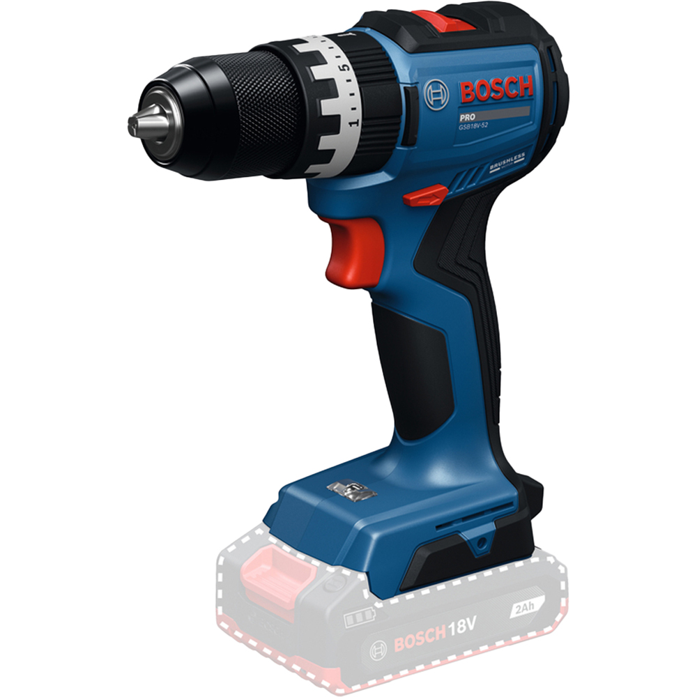 Masina de gaurit si insurubat cu percutie BOSCH Professional GSB, 18V-52, 18V, 1900rpm, 70Nm