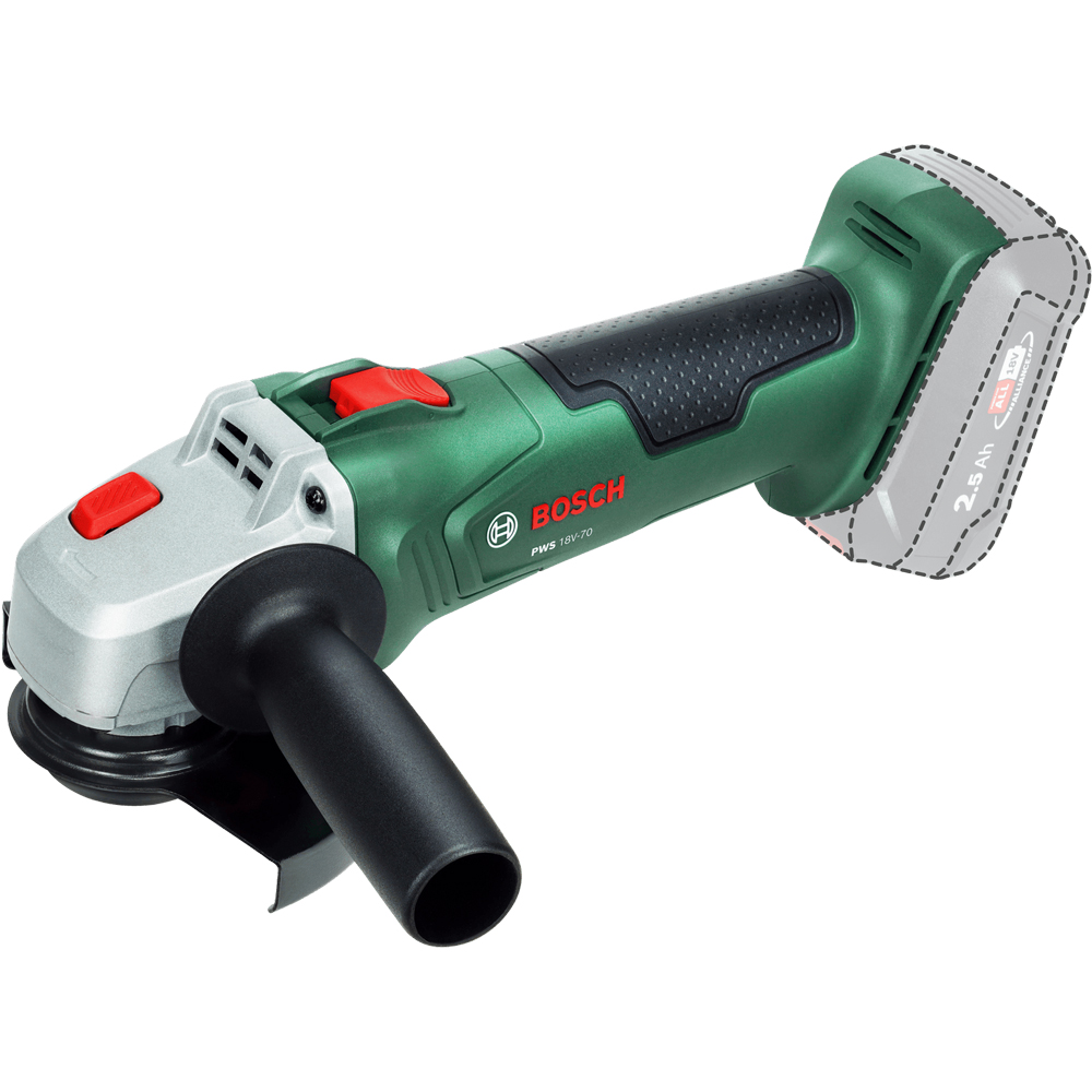 Polizor unghiular BOSCH PWS 18V-70, 18V, 125 mm, fara acumulator