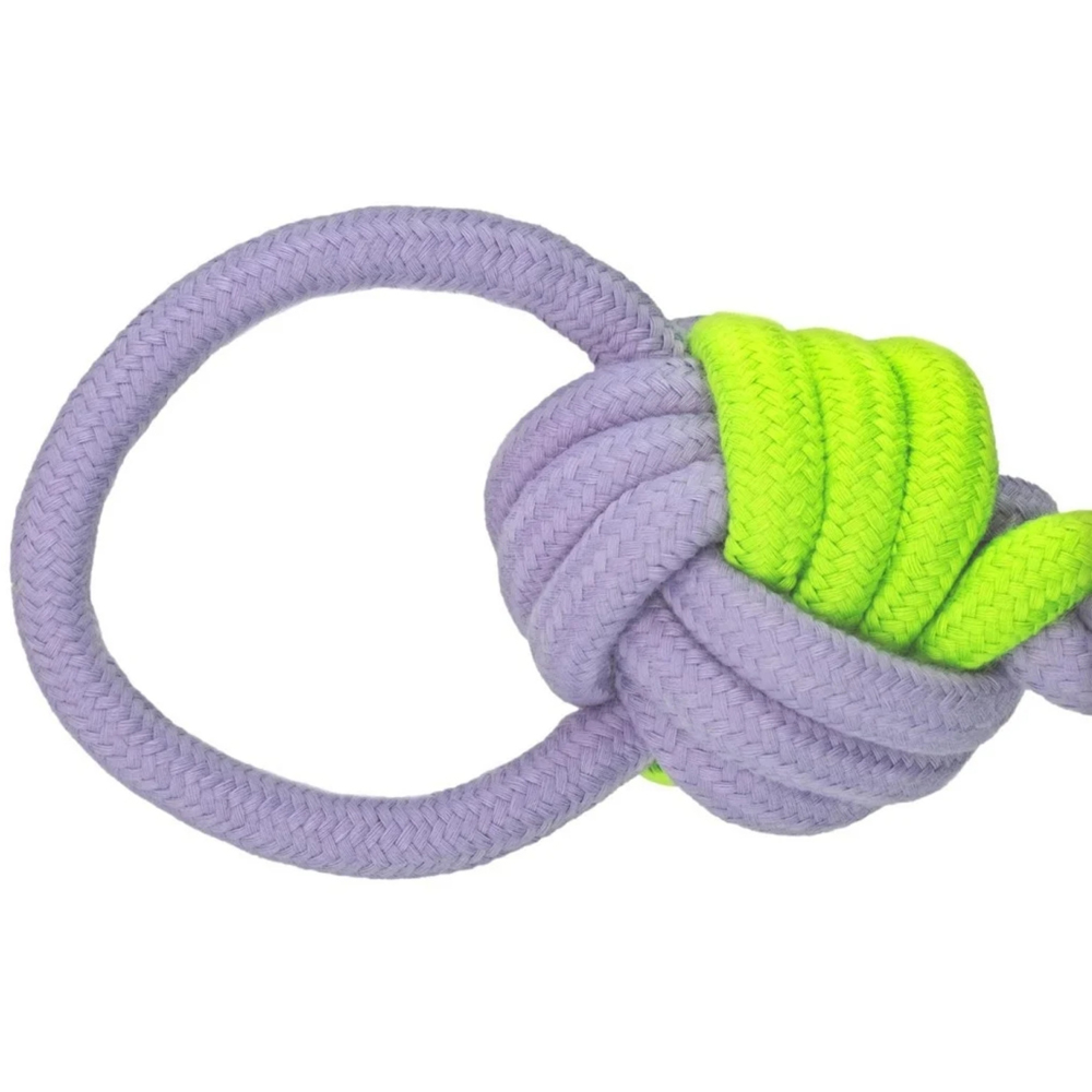 Jucarie de ros pentru caini RECORD Franghie 2 noduri, 32 cm, multicolor