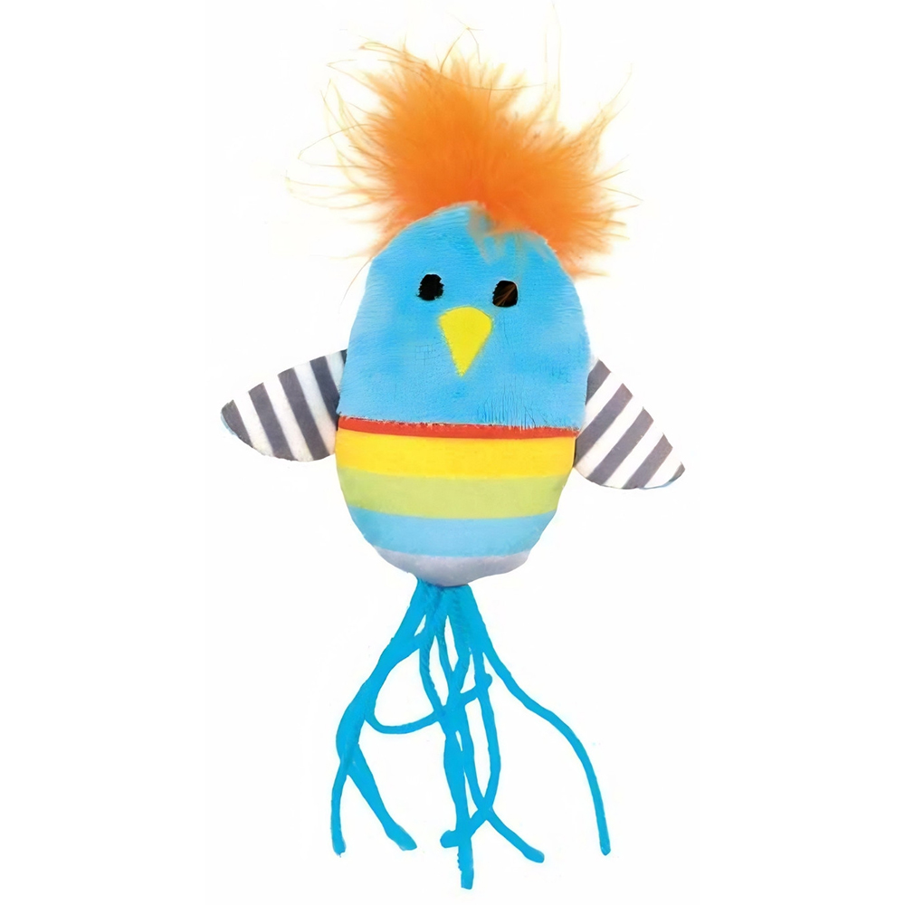 Jucarie pentru pisici RECORD Arlecchino Bufnita, 15 cm, multicolor