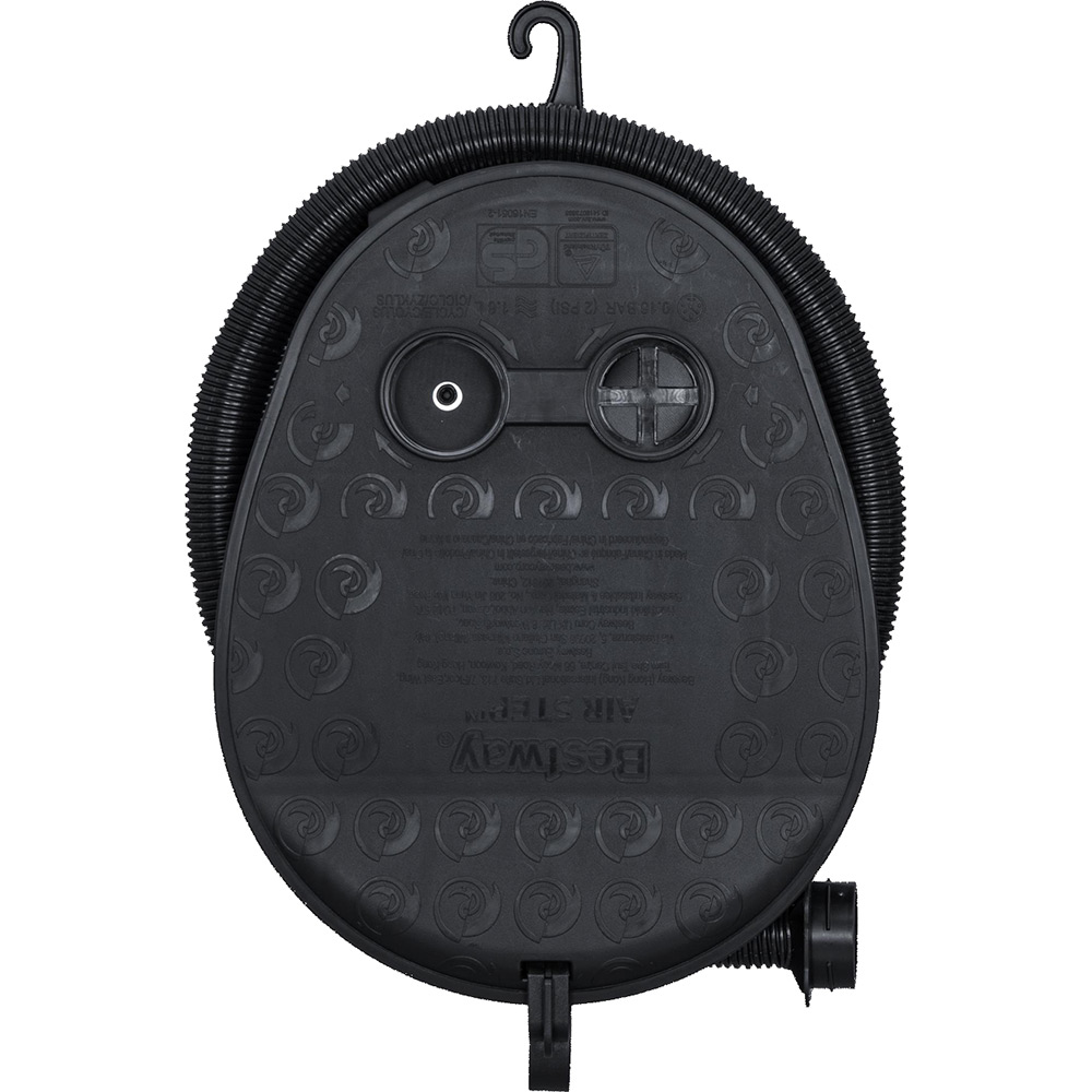 Pompa de picior BESTWAY Air Step, 1.6l, 3 adaptori de valva, plastic, negru/albastru