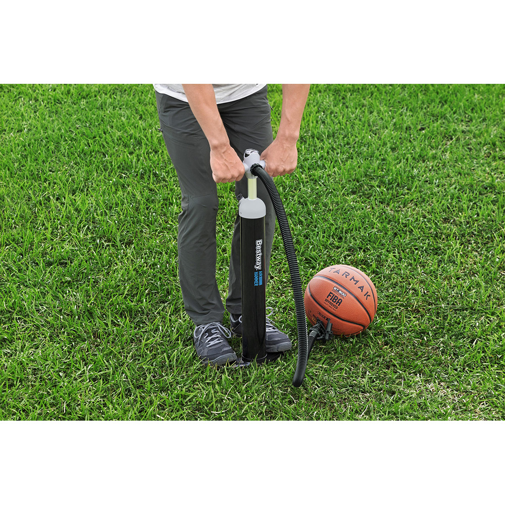 Pompa manuala BESTWAY, cu 5 adaptori de valva, plastic, negru