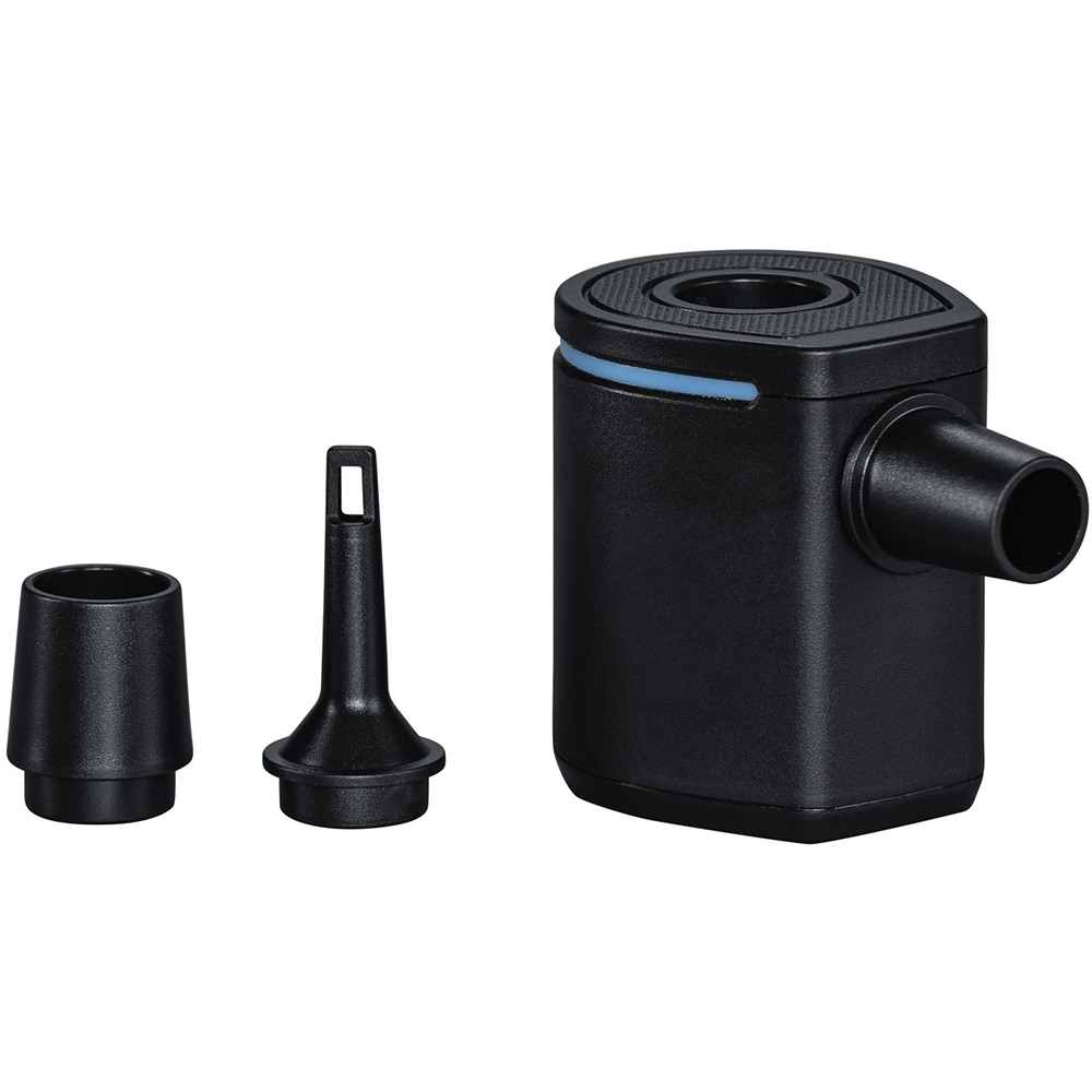 Pompa de aer electrica BESTWAT PowerTouch Pocket, incarcare USB, 90 l/min, 3 adaptor valva, plastic, negru
