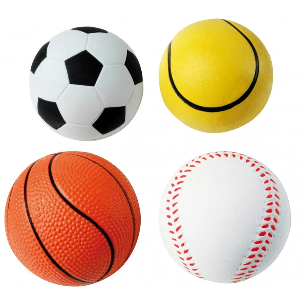 Jucarie pentru caini RECORD Minge Sport, 5.7 cm, multicolor