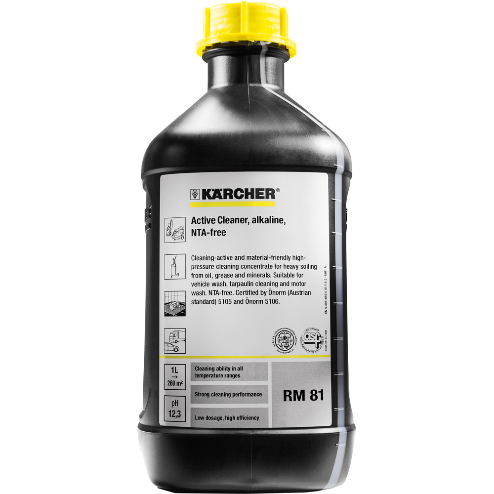Solutie curatare Active Cleaner KARCHER 6.295-555.0, alcalina, 2.5l