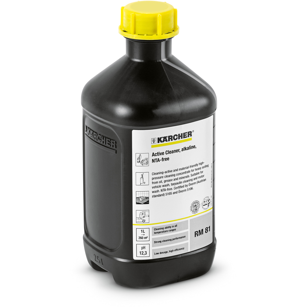 Solutie curatare Active Cleaner KARCHER 6.295-555.0, alcalina, 2.5l