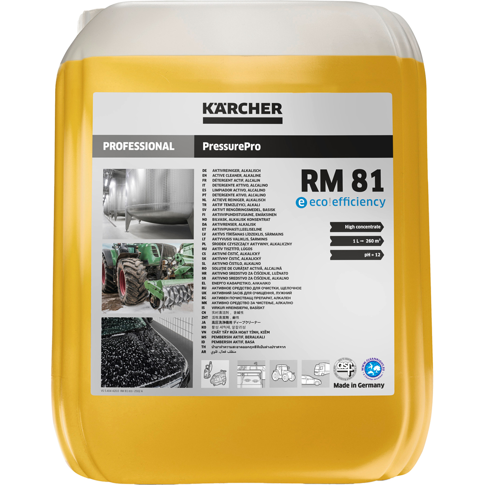 Solutie curatare KARCHER PressurePro RM 81, alcalina, 10L