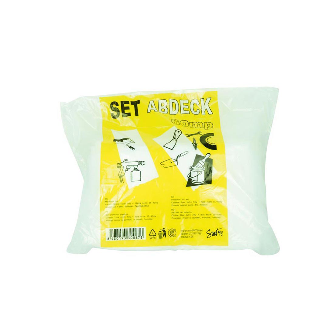 Set 3 folii protectie zugravit, 4 x 5 m, 20 mp  Abdeck