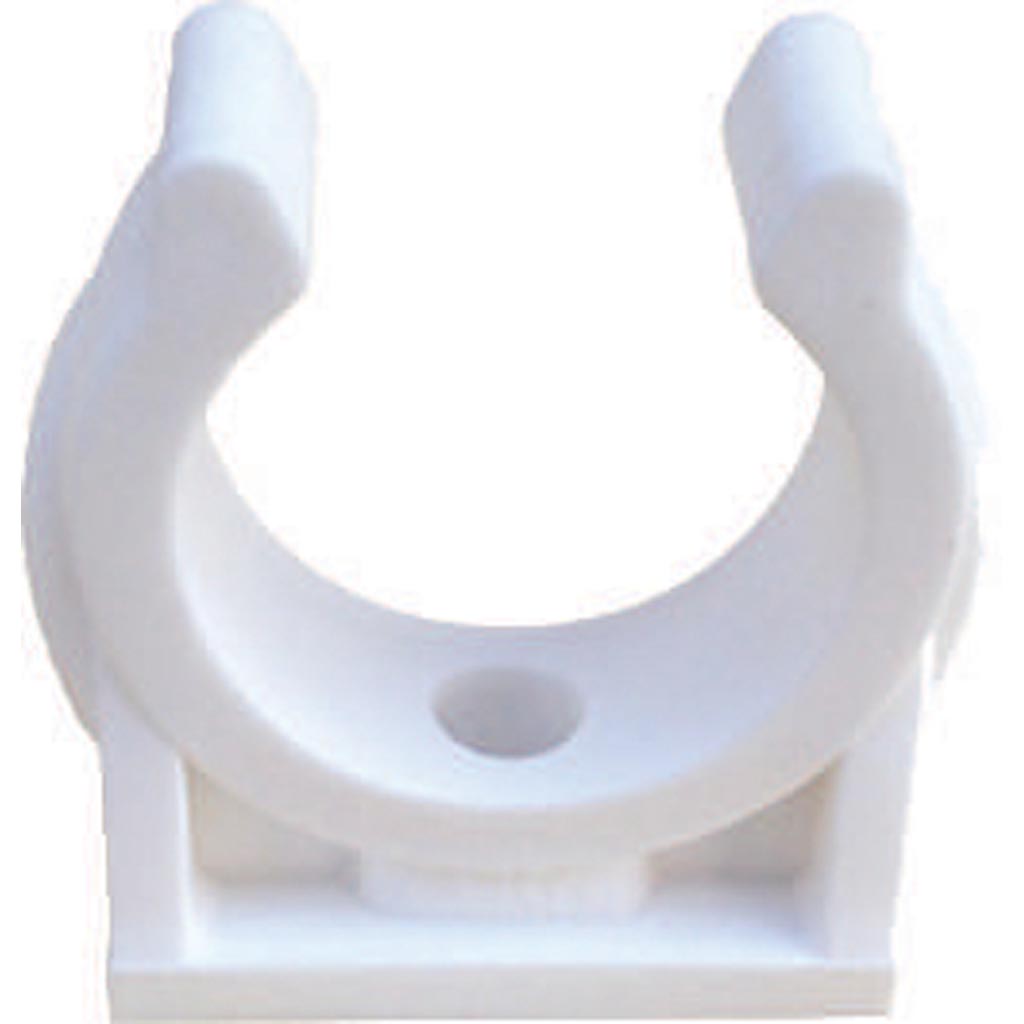 Clema simpla PP , 15 mm, alb, 10buc