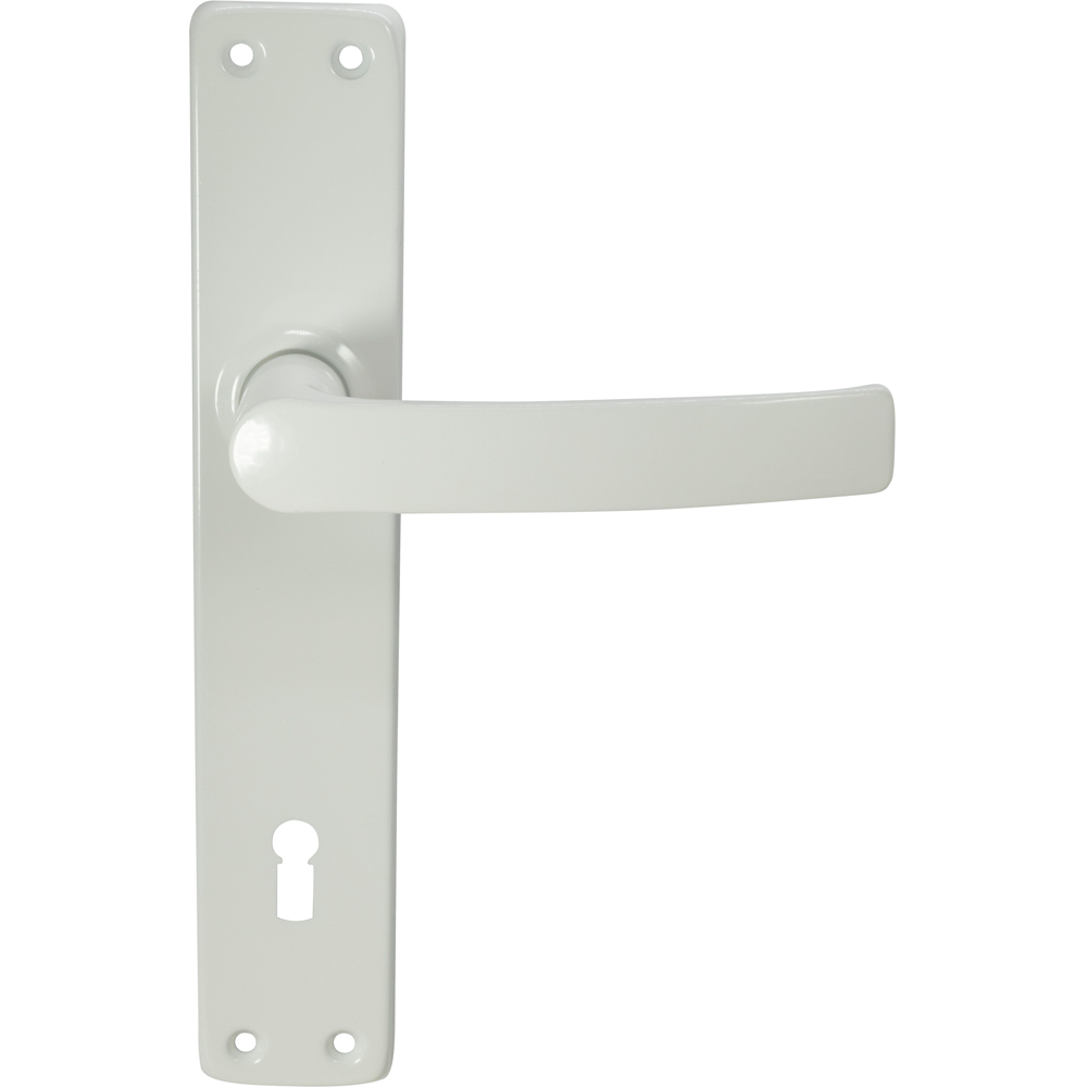 Maner cu sild, aluminiu, 110 mm, alb