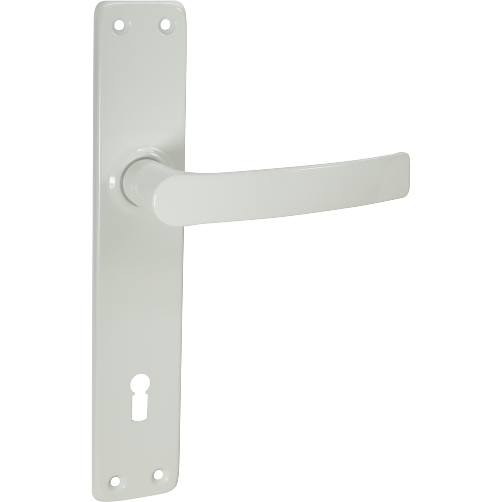 Maner cu sild, aluminiu, 110 mm, alb