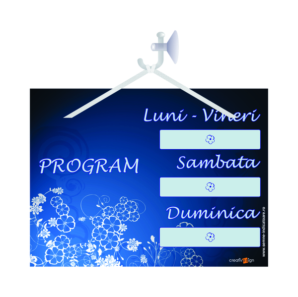 Indicator Program De Lucru  Creative Sign