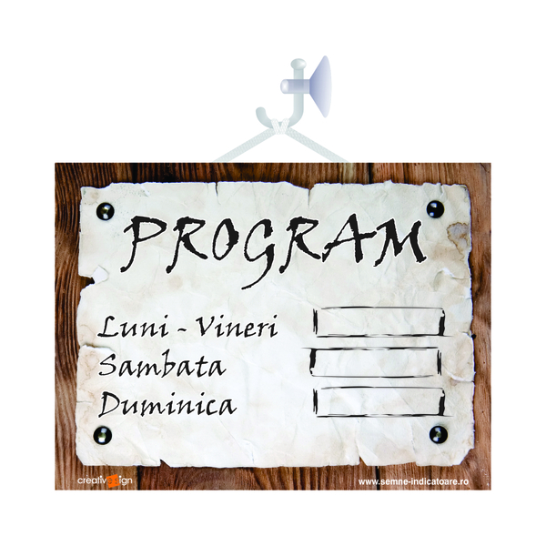 Indicator Program De Lucru  Creative Sign