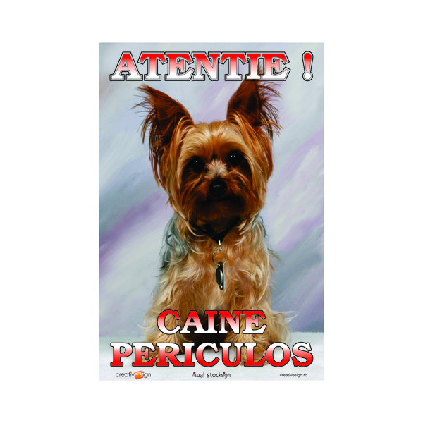 Indicator Atentie Caine Rau  Creative Sign