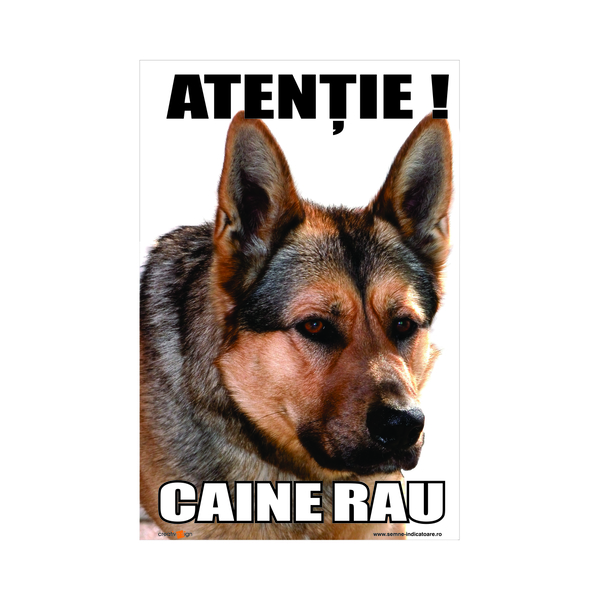Indicator Atentie Caine Rau  Creative Sign