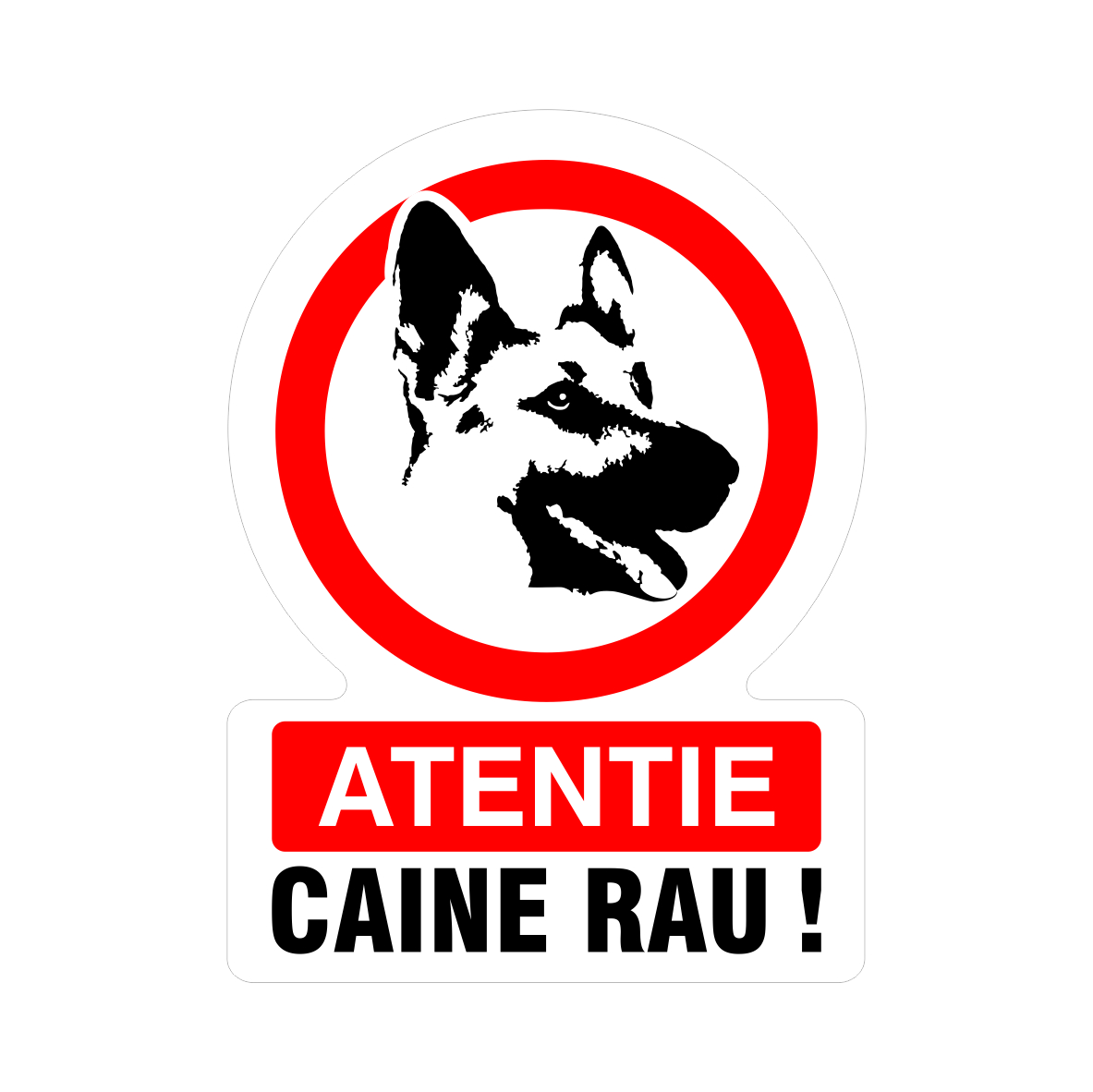 Indicator Atentie Caine Rau  Creative Sign