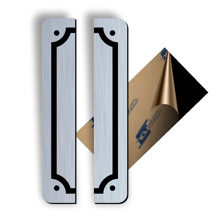 Set 2 Piese Capat ABS, Gravat, Argintiu, M7 Creative Sign