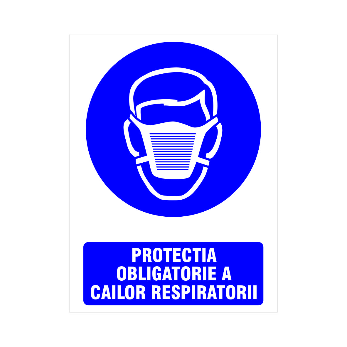 Indicator Protectia Obligatorie a Cailor Respiratorii  Creative Sign