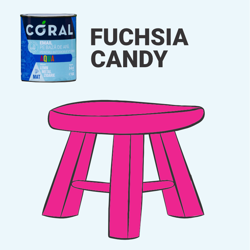 Email CORAL Aqua, fuchsia, 2.5L