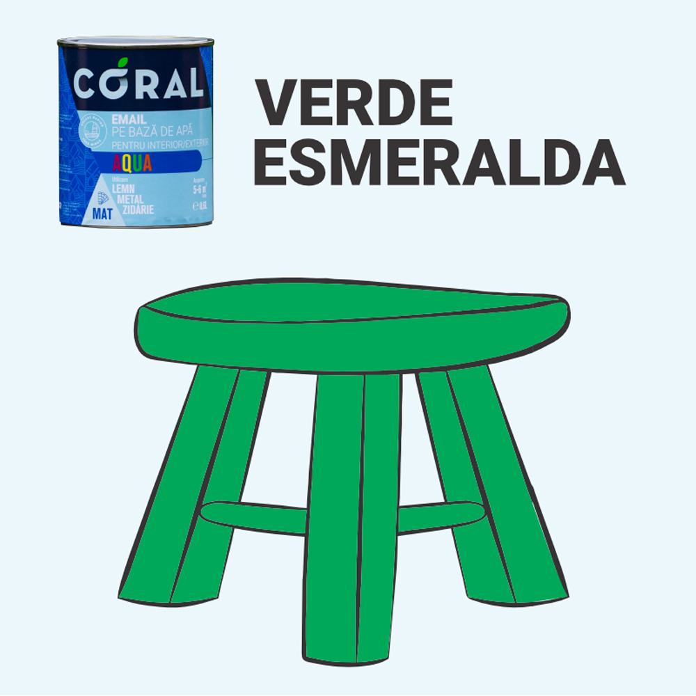 Email CORAL Aqua, verde, 2.5L