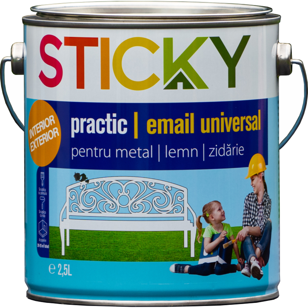 Email universal STICKY, rosu, 2.5L