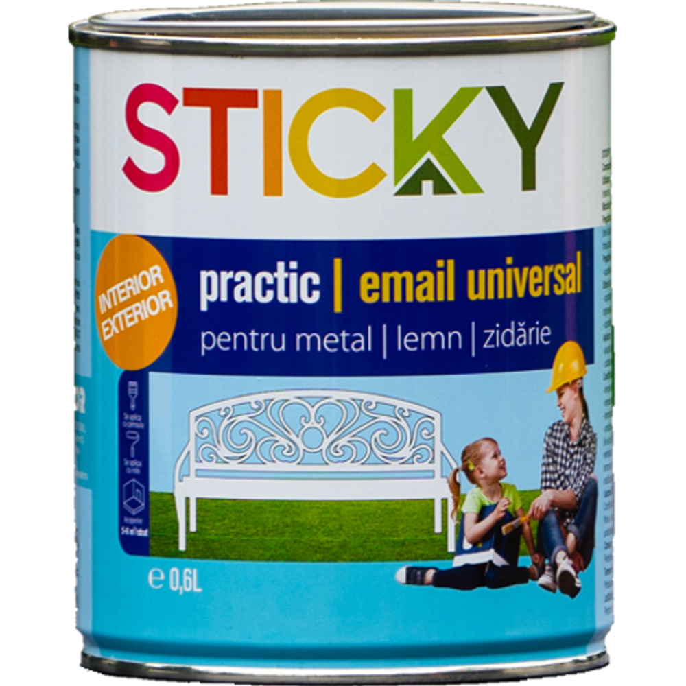Email universal STICKY, ocru, 0.6L
