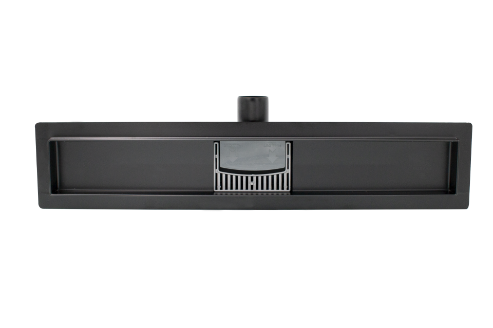 Rigola dus ERMETIQ Classic VEN-S707AN, inox, 700 x 70 mm, D 40/50mm, negru