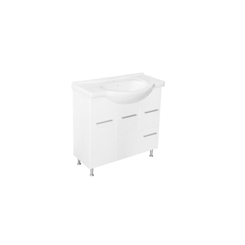 Masca lavoar Easy, MDF, 90 x 34 x 78 cm, alb