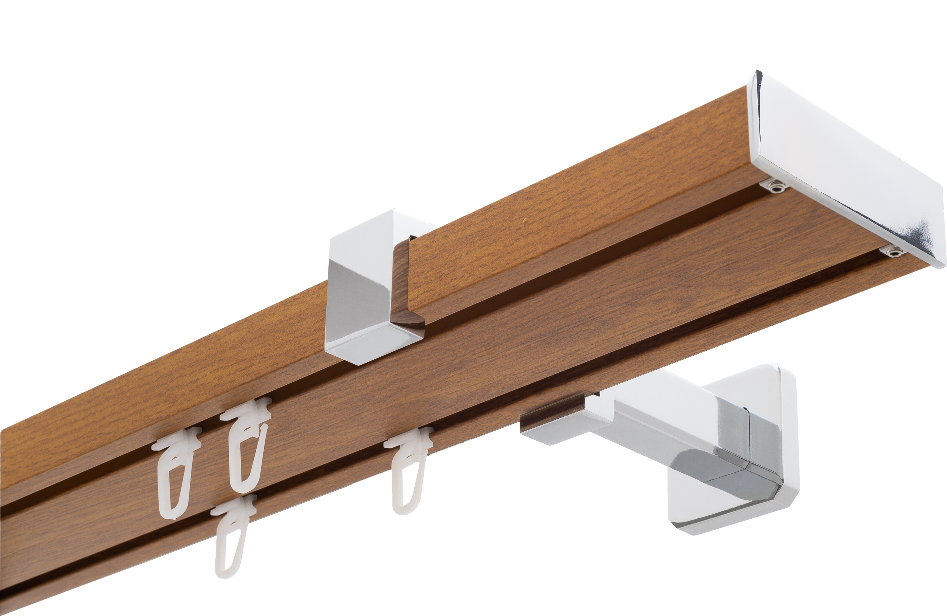 Set galerie dubla, auriu, aluminiu, 200 cm x 70 mm  Te-ma