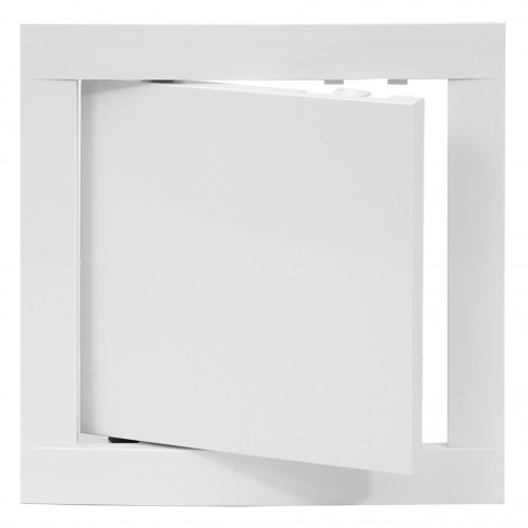 Usa de vizitare Europlast, 300 x 300 mm, metal, alb