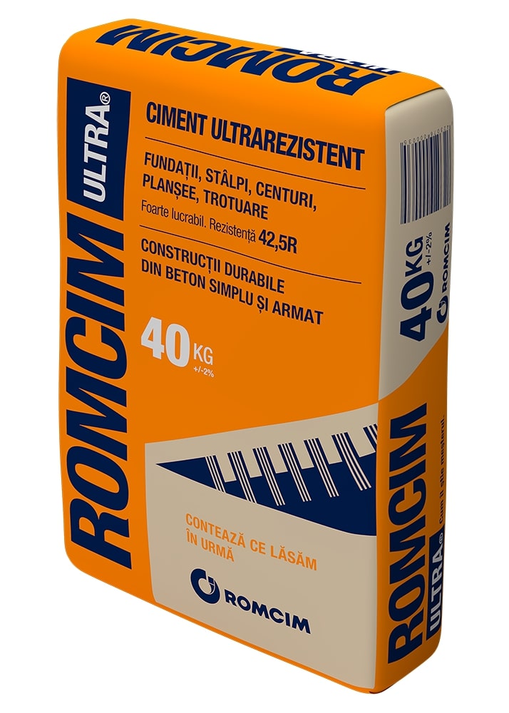 Ciment Romcim Ultra, 40 kg, rezistenta 42.5